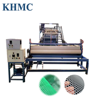 Ligne de production de filets plats en plastique HDPE extrudé pour élevage de poulets / grillage métallique / filet d'élevage, avec vis et moteur