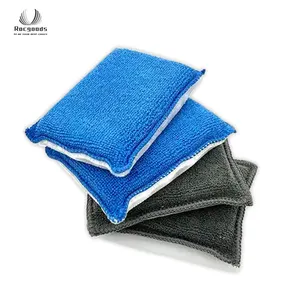 Miếng bọt biển Nylon lông chà làm sạch rửa Pad xe chi tiết công cụ sợi nhỏ chi tiết chà miếng bọt biển Pad