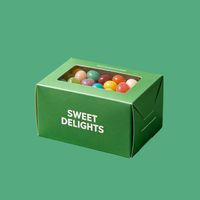 Boîte d'emballage de luxe mate OEM pour confiseries, impression de logo personnalisée, carton cadeau pour Noël et anniversaire