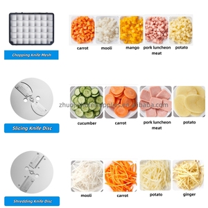 Máquina Eléctrica de Alta Eficiencia para Triturar Alimentos, Multifuncional, 220v, Rebanadora de Verduras, Patatas y Limones para Uso en Restaurantes - Product Image 2