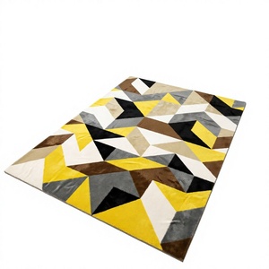 Modern Geometric Tufted Area Rug Cotton Carpet Rectangle <b>Non</b> <b>Slip</b> Floor <b>Mat</b> for Living Room Bedroom - Product Image 3