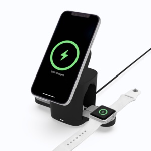 Estación de carga inalámbrica magnética plegable 3 en 1 para iPhone 12/<span class=keywords><strong>2023</strong></span>, Apple Watch y <span class=keywords><strong>AirPods</strong></span>, novedad de 13/14 - Product Image 4