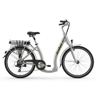 Vélo Électrique Urbain Vente Directe Usine 36V 250W Cadre en Alliage d'Aluminium 26 Pouces Moteur Moyeu Arrière 7 Vitesses Frein V 25km/h E-bike