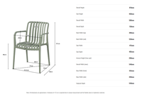 Fauteuils de salle à manger modernes en plastique coloré, hauteur réglable, extensibles, pour salle de bain et maison, en polypropylène (PC-136)