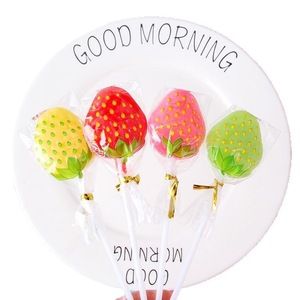 Lecca-lecca a forma <span class=keywords><strong>di</strong></span> fragola, scatola intera, <span class=keywords><strong>caramelle</strong></span> dure al gusto <span class=keywords><strong>di</strong></span> frutta, 450g, snack per bambini, confezione all'ingrosso - Product Image 5