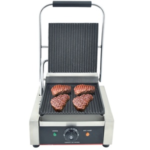 Grille de contact électrique professionnelle de haute qualité, best-seller, antiadhésive, pour sandwichs, <span class=keywords><strong>panini</strong></span>, pour restaurant - Product Image 1