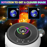 Décoration de chambre à coucher pour enfants, cadeau pour enfants avec 13 effets d'affichage en 1, 360° °   Projecteur d'étoiles rotatif pour la nuit, lumière de nuit, galaxie