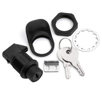 Loquet de boîte à gants en plastique ABS pour bateau marin 93, bouton poussoir, verrou à came pour tableau de bord de voiturette de golf, cylindre de verrouillage à fermeture par pression