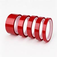 Professionelles Rotes Polyesterband Hitzebeständige Isolierfolie für Leiterplatten-Maskierung, Lackierung und Hochtemperaturarbeiten