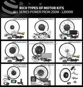 36V 350W 250w yüksek hızlı fırçasız dişli Hub Motor kiti e-bisiklet Motor ön arka tekerlek sürücü dönüşüm kiti - Product Image 6