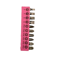 Ensemble d'outils de maintenance multifonctionnels roses, tournevis électrique portatif, perceuse électrique légère 3,6 V