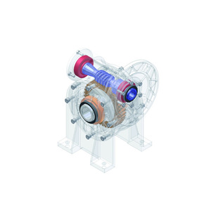 Wholesale Italian SITI gear reducers, aluminum housing <b>worm</b> gear reducers, compatible with brake motors. - Product Image 2