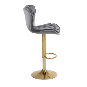 <span class=keywords><strong>Chaise</strong></span> <span class=keywords><strong>de</strong></span> bar <span class=keywords><strong>de</strong></span> petit-déjeuner rotative moderne <span class=keywords><strong>Chaise</strong></span> <span class=keywords><strong>de</strong></span> salle à manger stable en métal avec tissu réglable pour usage domestique Utilisation hôtelière abordable - Product Image 4
