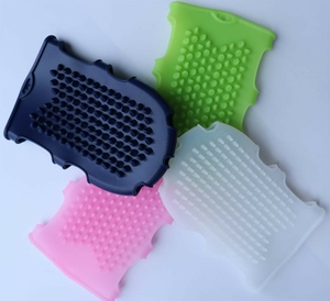 Luva De Massagem De Silicone Removedor De Celulite Aumentar A Circulação Sanguínea Escova Luvas Esfoliação - Product Image 2