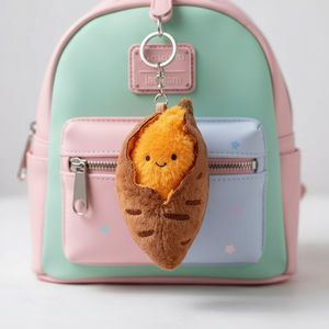 Cute Sweet Potato Pendant Plush Toy Cartoon Keychain Potato Plush Doll Bag Pendant Key Chain