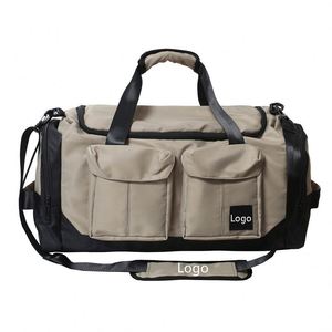 Bolsa de Deporte Multifuncional Personalizada de Fábrica, Bolsa de Viaje de Gran Capacidad, Bolsa de Lona Resistente con Compartimento para Zapatos - Product Image 5