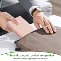 Keyboard Nirkabel Lipat Mini Slim Portabel Isi Ulang Baru untuk USB-C 5.0 untuk Laptop/Tablet/Ponsel (IOS//Android)