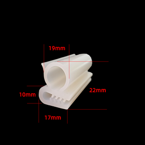 Las tiras de goma de silicona en forma de E personalizadas en varios tamaños y colores están disponibles para servicios de corte y son duraderas - Product Image 1