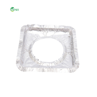 Jetable En Aluminium Feuille Ronde Poêle Brûleur Couvre Protecteurs De Cuisinière À Gaz Bavoir Doublures