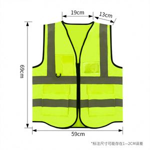 เสื้อกั๊กสะท้อนแสงเพื่อความปลอดภัยแบบพกพา-ปรับแต่งได้ - Product Image 2