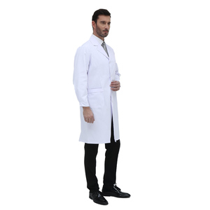 Bata de laboratorio con logotipo personalizado al por mayor, bata de laboratorio médico, bata de laboratorio médico, sarga de algodón a la venta - Product Image 2