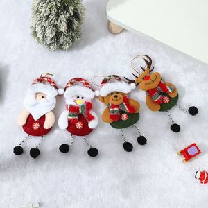 Décorations de Noël, petits pendentifs Père Noël, accessoires pour arbre de Noël, petits pendentifs en tissu, cadeaux pour enfants - Product Image 6