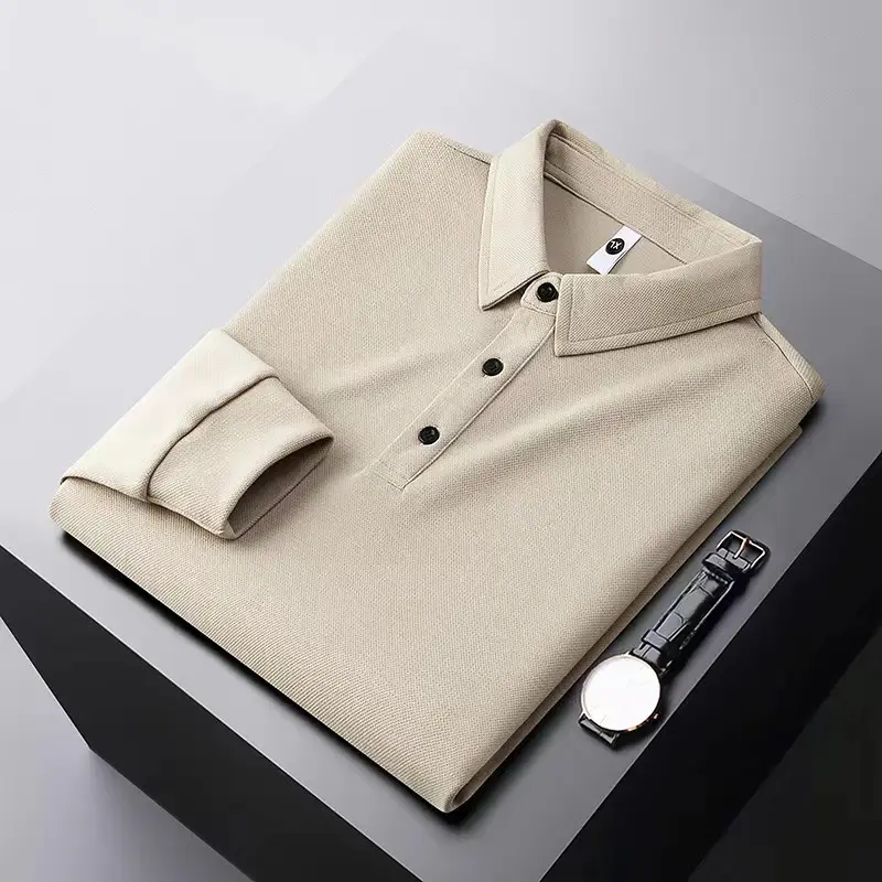 OEM Großhandel benutzer definierte Golf Polo-Shirts Designer Langarm Baumwolle Uniformen Polo-T-Shirt für Männer