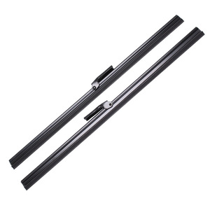 Balais d'essuie-glace plats PRC1330F 575437 pour modèles Land Rover, paire en caoutchouc synthétique noir - Product Image 1