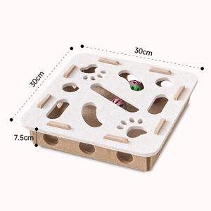 Scatola di gioco Puzzle per gatti in feltro con palline incorporate a forma di campana per alleviare la noia prodotti per animali domestici - Product Image 3