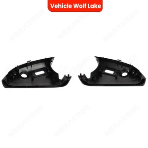 Cubierta de espejo retrovisor para Mercedes-Benz W212, doble orificio, pintura negra, material ABS - Product Image 2