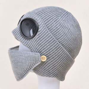 Gorros de Invierno para Mujer, Estilo Piloto, con Orejeras, Tejidos, Cálidos, Coreanos, para Esquí - Product Image 5