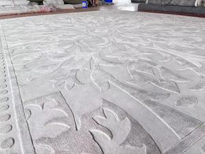 Nhà Máy Tùy Chỉnh Tay Tufted Len/Viscose Lụa Trang Trại Vòng Đống Chống Vết Chống-Trượt Thảm Cho Phòng Khách Phòng Ngủ - Product Image 5