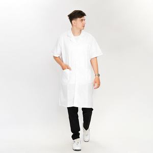 All'ingrosso Custom Uomini Manica corta Medico Medico Bianco Camici da Laboratorio Uniformi medici Unisex - Product Image 3