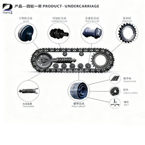 SK135SR SK140SR raccordo e scarpa per escavatore SK100 SK115SR SK120 SK130 rullo superiore/minimo/regolatore - Product Image 6