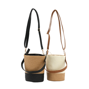 Hand Woven Straw Minimalist Fashion Shoulder Bag with Polyester Lining Bolsas Para Mujer - Product Image 2