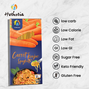 Không Carb khô Konjac mì spaghetti hình dạng cà rốt Konjac mì keto thân thiện với ít calo - Product Image 3