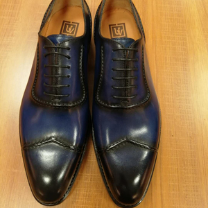 Chaussures <span class=keywords><strong>Homme</strong></span> de Luxe en Cuir de Veau Oxford Business Fait Main Derby <span class=keywords><strong>Homme</strong></span> Cousues Goodyear Italiennes Formelles pour Mariage et Soirée - Product Image 1