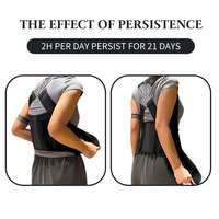 Ceinture de soutien dorsal pour hommes et femmes, correcteur de posture du dos, correcteur de posture invisible pour le bureau et l'usage quotidien