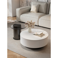 Table basse en bois moderne minimaliste de luxe léger, ensemble de tables pliantes compactes pour petit salon