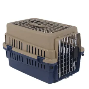 Factory Stocked Portable Double Door Pet Cage Carrier For Airline Car Consignment Transport