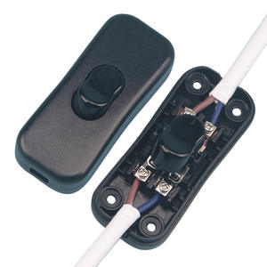 Pinch Rocker Switch 2-Gang Plastic IP20 With <b>Light</b> For Wall <b>Socket</b> Use - Product Image 2