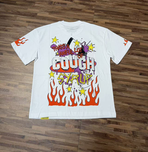 Camiseta de Hombre de Alta Calidad 100% Algodón con Estampado 'THAT'S AWFUL LOT of COUGH SYRUP', Estilo Vintage de Manga Corta para Hombre - Product Image 5