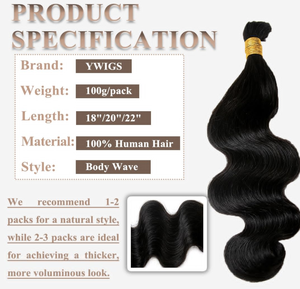 批发处女中国发辫式接发，适合松散深波浪卷发，机器双层编织，所有颜色 - Product Image 6