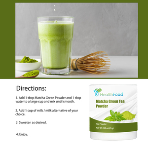 Té Verde Matcha en Polvo de Marca Privada con Alternativa a la Leche, Favorece la Mejora de la Concentración - Product Image 5