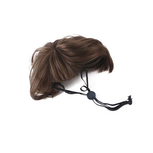 Festival Requisiten Zubehör Lustiges Haar Zubehör Umwelt freundliche Cartoon Haustier Perücke Hunde Kopf bedeckung Pony - Product Image 5