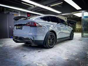 Pièces automobiles de qualité supérieure pour <span class=keywords><strong>Tesla</strong></span> <span class=keywords><strong>Model</strong></span> <span class=keywords><strong>X</strong></span> 16-20 mise à niveau Kit de carrosserie de réglage de Style RZ lèvre avant diffuseur arrière jupes latérales en Fiber de carbone - Product Image 5