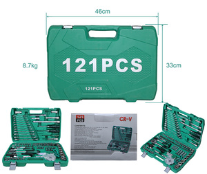 Set di Attrezzi Professionali 121 Pezzi per Riparazione Auto e <span class=keywords><strong>Camion</strong></span>, Alta Qualità, Vendita Diretta dalla Fabbrica - Product Image 3