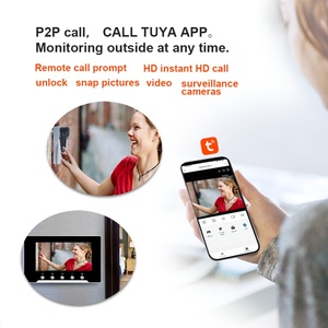 Glomarket Tuya Smart Life Uygulaması WiFi 1080P Görüntülü Kapı Zili Sistemi, Akıllı Ev Güvenliği için İnterkom ve Uzaktan Kumanda ile - Product Image 5