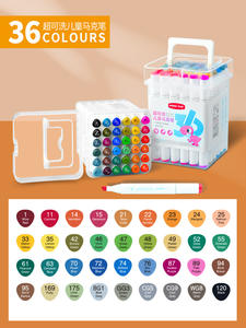 Juego de Marcadores de Doble Punta de Colores Finos para Dibujo Artístico Escolar, 12/24/36 Colores - Product Image 6