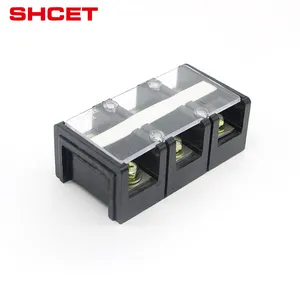 TC PCB barrier strip fixed type grounding terminal blocks TC Series Mounted Barrier Connector 600V/15A 5P Terminal Block